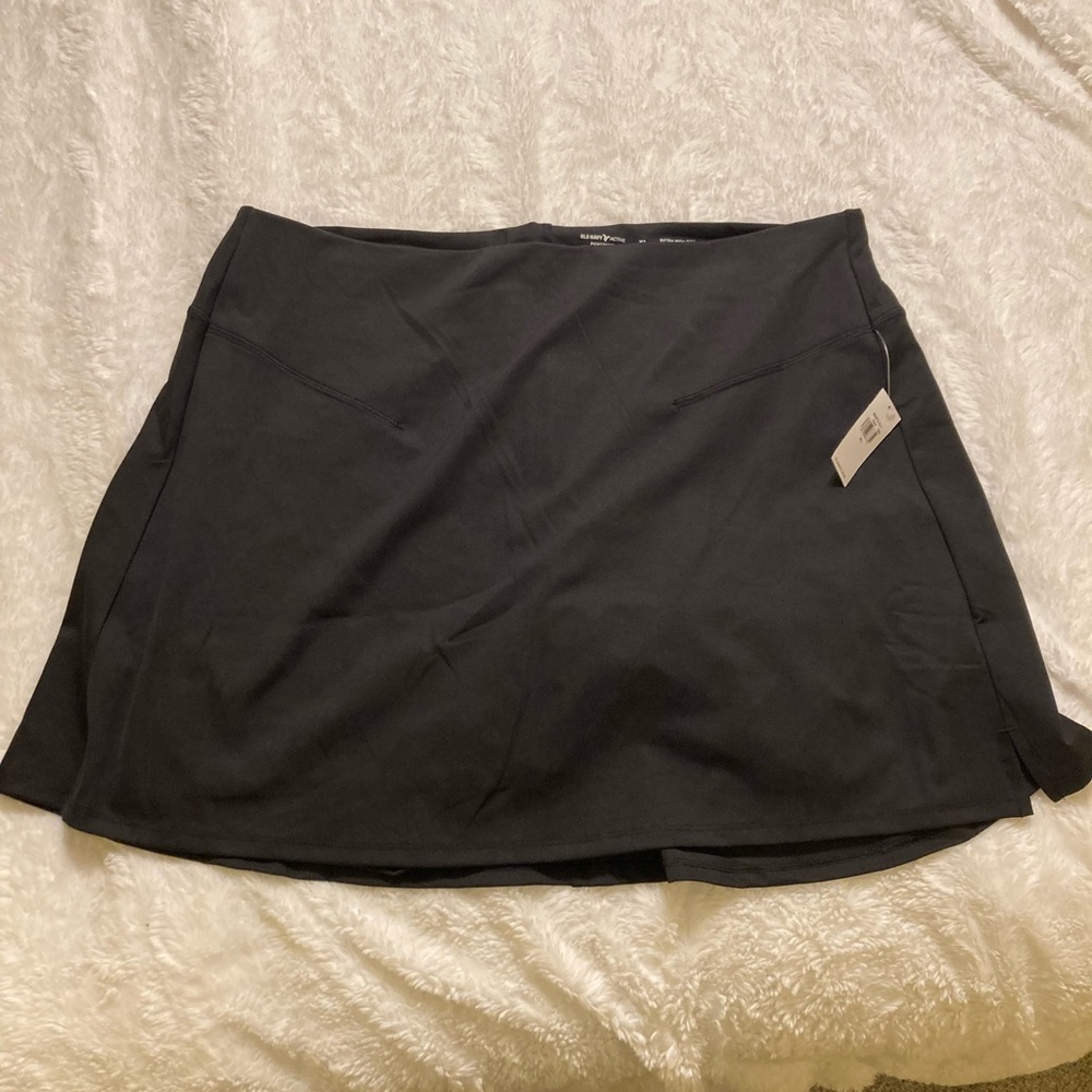 NWT Old Navy Extra High-Waisted PowerSoft Skort Black XL